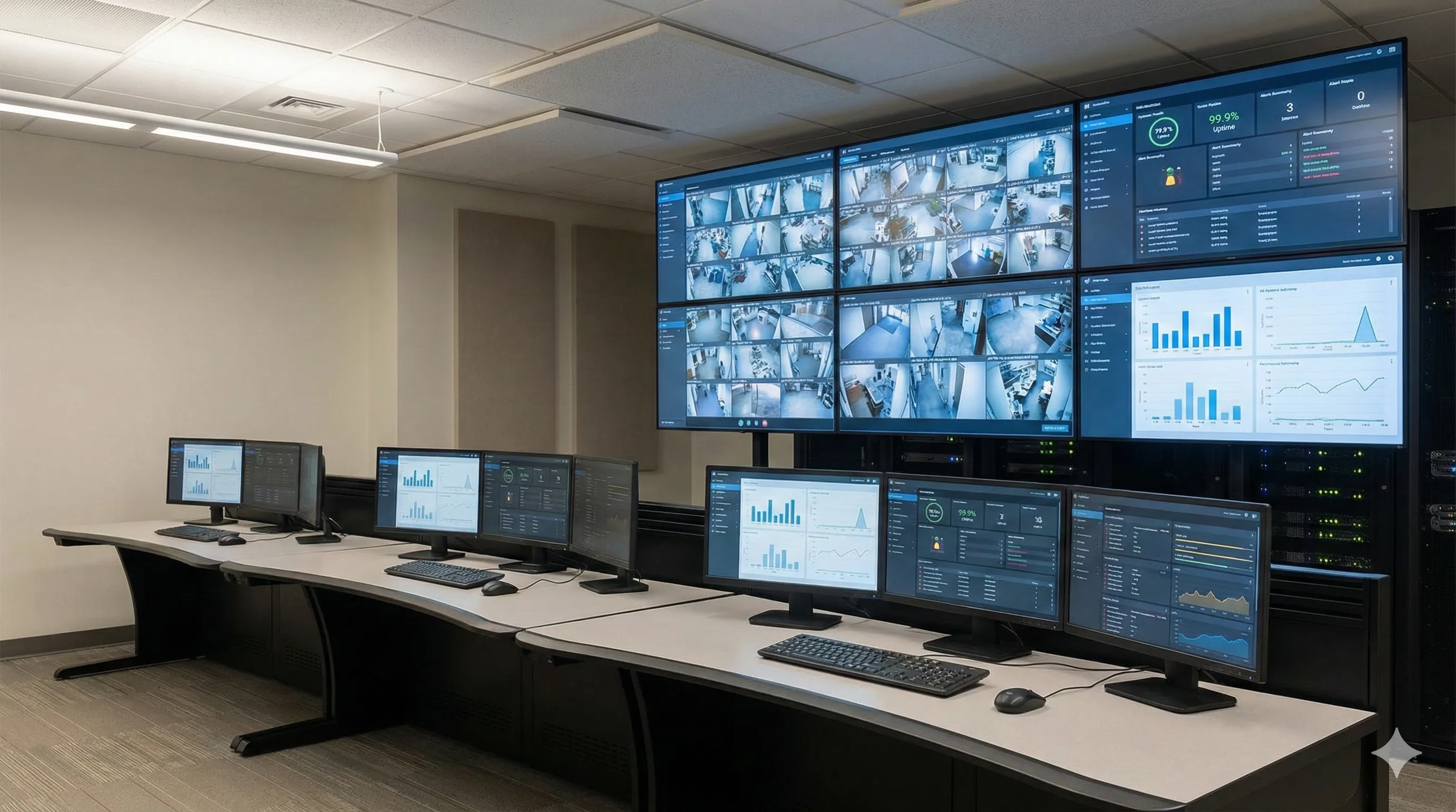 CCTV Network Downtime Alerts Dashboard